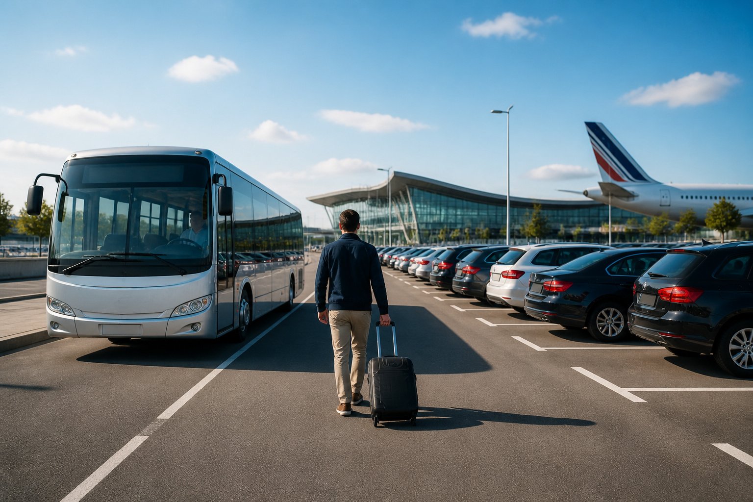 Parking securise et navette aeroportuaire