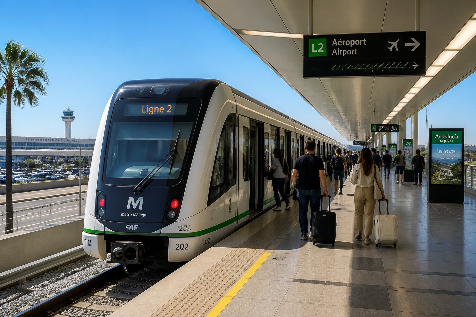 Metro moderne a laeroport de malaga