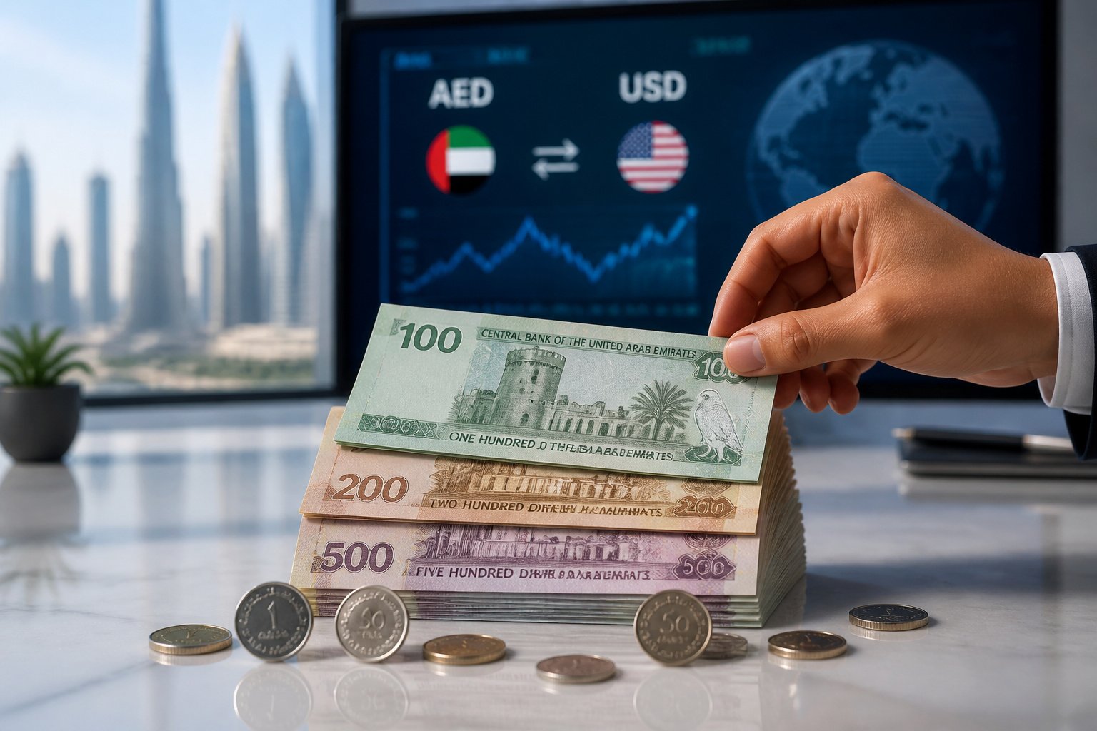 Dirhams et ecran financier