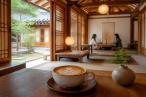 Cafe hanok a seoul latte art and serenite